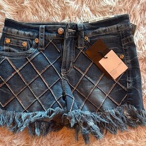 Embellished Denim Women Shorts